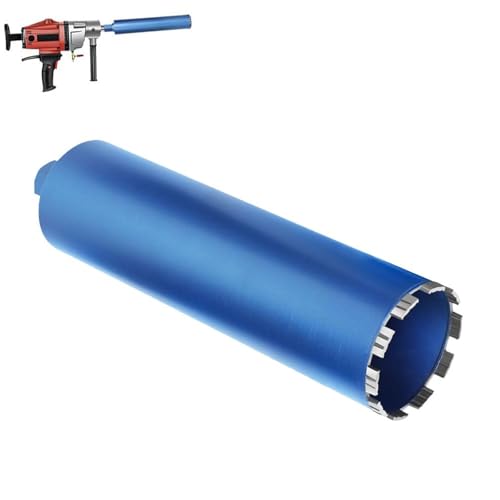1 ¼ UNC Diamantbohrkrone Dosensenker mit 10mm Turbo | L 460 mm | Ø 122 mm | 10 Segmente, Diamant-Bohrkron Kernbohrkrone für Kernbohrgeräte, Nass- / Trocken Bohrkrone Fliesenbohrer für Beton von DENEWERK