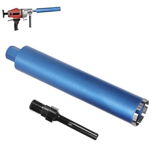 1 ¼ UNC Diamantbohrkrone Dosensenker mit 10mm Turbo | L 460 mm | Ø 132 mm | 10 Segmente | SDS-max, Diamant-Bohrkron Kernbohrkrone für Kernbohrgeräte, Nass- / Trocken Bohrkrone Fliesenbohrer für Beton von DENEWERK