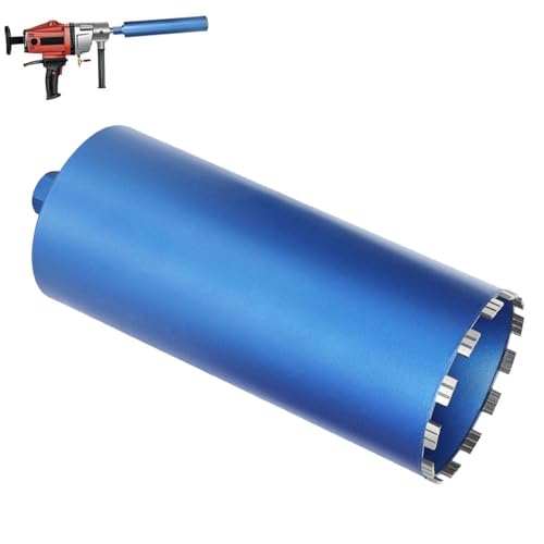 1 ¼ UNC Diamantbohrkrone Dosensenker mit 10mm Turbo | L 460 mm | Ø 200 mm | 15 Segmente, Diamant-Bohrkron Kernbohrkrone für Kernbohrgeräte, Nass- / Trocken Bohrkrone Fliesenbohrer für Beton von DENEWERK