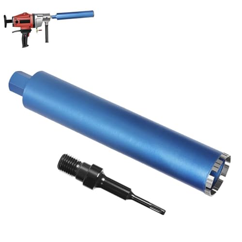 1 ¼ UNC Diamantbohrkrone Dosensenker mit 10mm Turbo | L 460 mm | Ø 92 mm | 8 Segmente | SDS-plus, Diamant-Bohrkron Kernbohrkrone für Kernbohrgeräte, Nass- / Trocken Bohrkrone Fliesenbohrer für Beton von DENEWERK