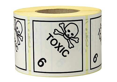 DENIOS Gefahrgut-Etiketten 100 x 100 mm, aus Papier - Toxic, Kl. 6.1 DENIOS Gefahrgut-Etiketten 100 x 100 mm, aus Papier - Toxic, Kl. 6.1 von DENIOS