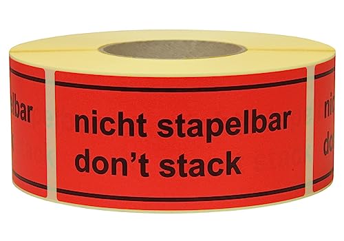 DENIOS Warn- und Hinweisetiketten, Nicht stapelbar/Don‘t stack, 145 x 70 mm, aus Papier DENIOS Warn- und Hinweisetiketten, Nicht stapelbar/Don‘t stack, 145 x 70 mm, aus Papier von DENIOS