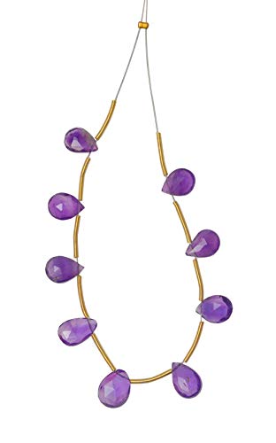 9 lose Stücke Amethyst Edelstein facettiert mandelförmig Ns1633-B07FYM5P-DNM 9 lose Stücke Amethyst Edelstein facettiert mandelförmig Ns1633-B07FYM5P-DNM von DENMOUS