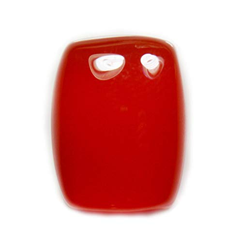 Natürlicher zertifizierter roter Onyx, 7,25 bis 9,25 Ratti-Edelstein, Haqiq, rechteckige Form, Perle für Schmuckherstellung, B0826VNDDN von DENMOUS