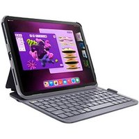 DEQSTER Slim Pro Keyboard Tablet-Tastatur grau geeignet für Apple iPad Air 13" (M2), Apple iPad Air 13" (M3), Apple iPad Pro 12,9" 3. Gen (2018), Apple iPad Pro 12,9" 4. Gen (2020), Apple iPad Pro 12,9" 5. Gen (2021) von DEQSTER