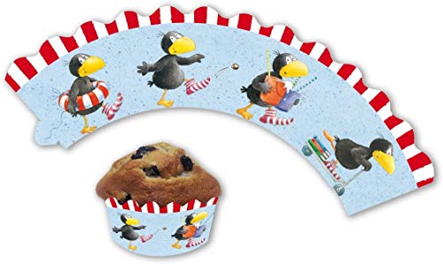 12 Cupcake Banderolen * DER KLEINE RABE SOCKE * für Muffins und Cupcakes // Party Kindergeburtstag Geburtstag Kinder Mottoparty von DER KLEINE RABE SOCKE
