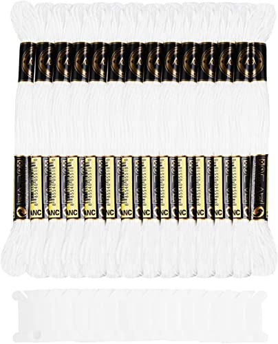 DERAYEE Weiß 8 Meter Stickgarn,Kreuzstichfäden für Sticken,Basteln, Kreuzstich,Häkeln DERAYEE Weiß 8 Meter Stickgarn,Kreuzstichfäden für Sticken,Basteln, Kreuzstich,Häkeln von DERAYEE