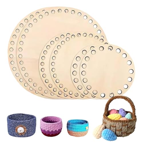 Selfmade Korbboden Rund Korbboden, Exzellenter Holzboden zum Häkeln - DIY handgefertigter Korbboden & Taschenboden – Ausgezeichnete Größe für Ihre Bedürfnisse Selfmade Korbboden Rund Korbboden, Exzellenter Holzboden zum Häkeln - DIY handgefertigter Korbboden & Taschenboden – Ausgezeichnete Größe für Ihre Bedürfnisse von DERJDISF