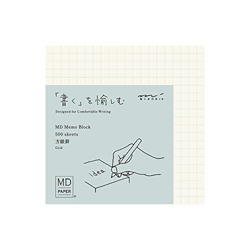 DESIGNPHIL 15286006 Midori Notizblock, MD Block Memo, Graph Liniert von Midori