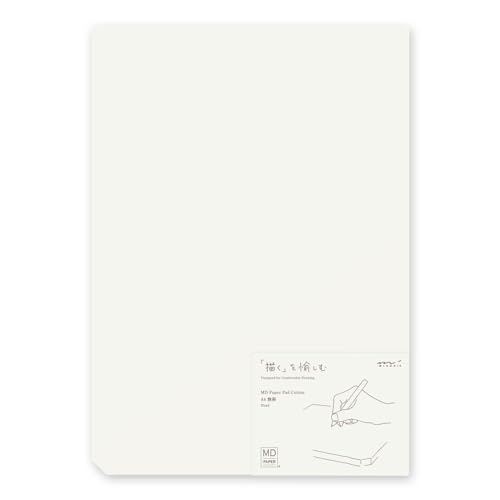 DESIGNPHIL Midori 15238006 Memo MD Papierblock, Baumwolle, A4, unliniert von Midori