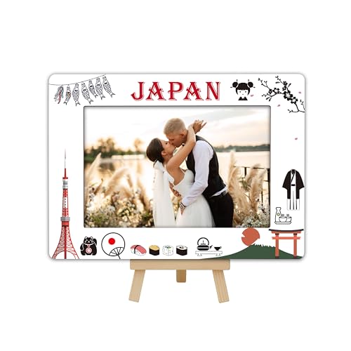 DETIHO Japanischer Reise-Bilderrahmen, japanischer Holzrahmen mit Staffelei-Ständer für Heimdekoration, Tisch-Display, Urlaub, Flitterwochen, Geschenke für Freunde, Paare, 10 x 15 cm, B10 DETIHO Japanischer Reise-Bilderrahmen, japanischer Holzrahmen mit Staffelei-Ständer für Heimdekoration, Tisch-Display, Urlaub, Flitterwochen, Geschenke für Freunde, Paare, 10 x 15 cm, B10 von DETIHO
