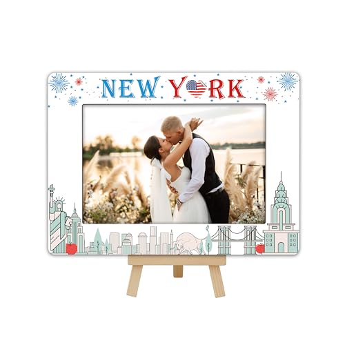 DETIHO New York Reise-Bilderrahmen, 10,2 x 15,2 cm, New York-Thema, Holzrahmen mit Staffelei-Ständer für Heimdekoration, Tisch-Display, Urlaub, Flitterwochen, Geschenke für Freunde, Paare – B03 DETIHO New York Reise-Bilderrahmen, 10,2 x 15,2 cm, New York-Thema, Holzrahmen mit Staffelei-Ständer für Heimdekoration, Tisch-Display, Urlaub, Flitterwochen, Geschenke für Freunde, Paare – B03 von DETIHO