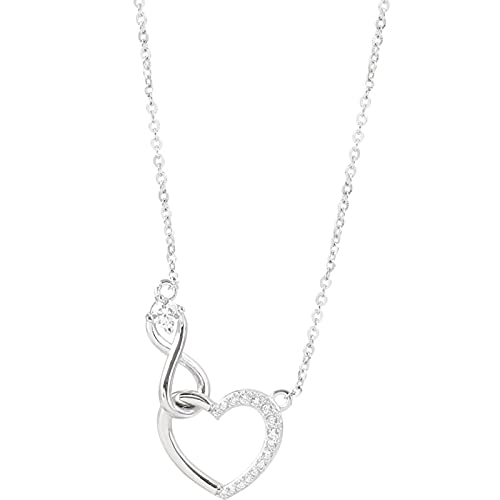 DETPWVWB Halsketten 925 Sterling Silber Zirkon Hohle Herz Halsketten for Frauen Unendlichkeit Liebe Schlüsselbein Kette Halskette Schmuck DETPWVWB Halsketten 925 Sterling Silber Zirkon Hohle Herz Halsketten for Frauen Unendlichkeit Liebe Schlüsselbein Kette Halskette Schmuck von DETPWVWB