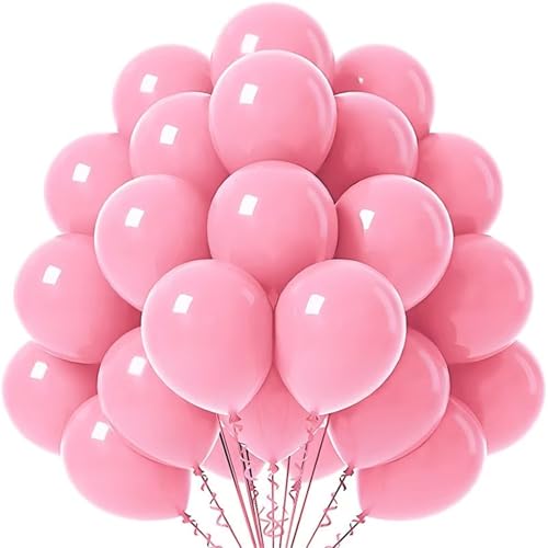 Einfarbiges Ballon-Dekorationsset for Geburtstage, Hochzeiten und Feste(Pink) von DETPWVWB