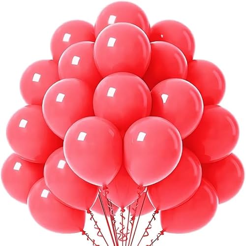 Einfarbiges Ballon-Dekorationsset for Geburtstage, Hochzeiten und Feste(Red) von DETPWVWB