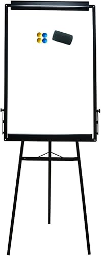 DEVELOP Flipchart Whiteboard Ständer 60x90 - Tragbares magnetisches Whiteboard, höhenverstellbares Stativ Whiteboard Staffelei mit komplettem Zubehör für Schule, Zuhause und Büro von DEVELOP