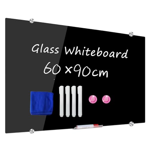 DEVELOP Großes Glas-Whiteboard, 60 x 90 cm, wandmontiert, rahmenlos, trocken abwischbar, mit 4 Markern, 1 magnetischem Radiergummi und 1 Stiftablage für Büro, Zuhause, Klassenzimmer DEVELOP Großes Glas-Whiteboard, 60 x 90 cm, wandmontiert, rahmenlos, trocken abwischbar, mit 4 Markern, 1 magnetischem Radiergummi und 1 Stiftablage für Büro, Zuhause, Klassenzimmer von DEVELOP