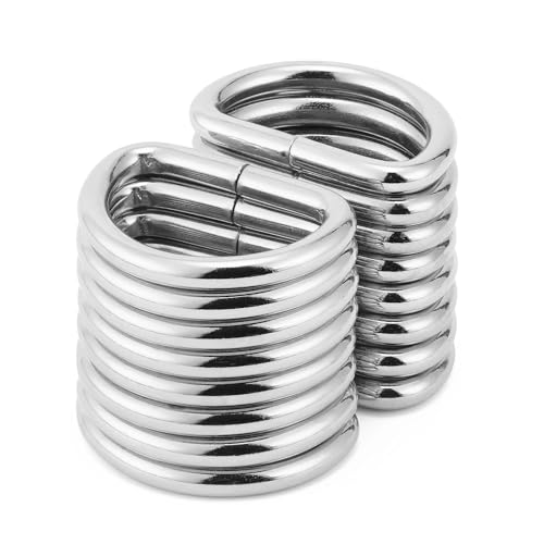DEVPSISR 50 Stück D-Ring-Schnallen aus Metall, geschweißt für Geldbörse, Hardware, Nähzubehör, Handwerk, Handarbeit, Silber, 1,9 cm, 3/4" DEVPSISR 50 Stück D-Ring-Schnallen aus Metall, geschweißt für Geldbörse, Hardware, Nähzubehör, Handwerk, Handarbeit, Silber, 1,9 cm, 3/4" von DEVPSISR