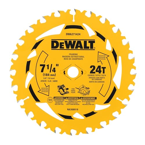 DEWALT 24T Kreissägeblatt 7-1/4 Zoll, 2 Stück (DWA271424PK2) von DEWALT