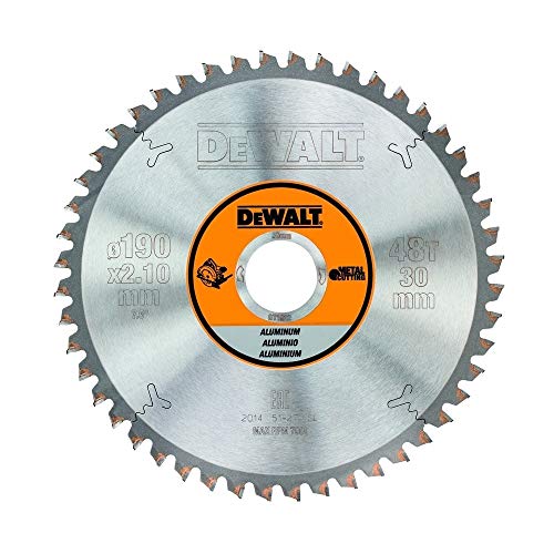 DEWALT DT1912-QZ - Hoja para sierra circular portátil 190x30mm 48D para Aluminio TCG -5º DEWALT DT1912-QZ - Hoja para sierra circular portátil 190x30mm 48D para Aluminio TCG -5º von DEWALT