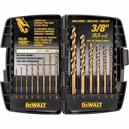 DEWALT DW1263 14-Piece Cobalt Pilot Point Drill Bit Set by DEWALT DEWALT DW1263 14-Piece Cobalt Pilot Point Drill Bit Set by DEWALT von DEWALT