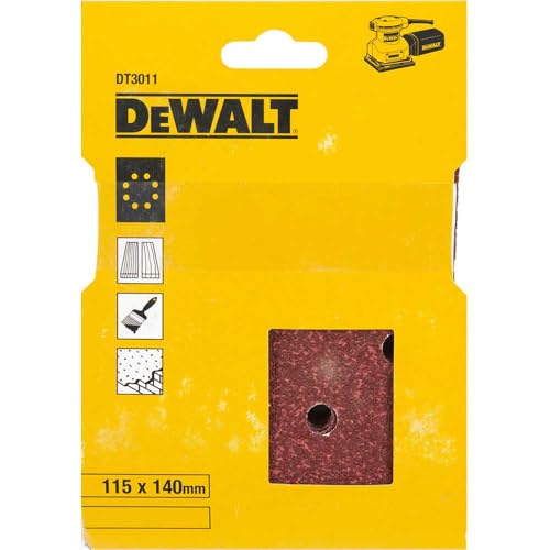 DeWalt DeWALT Schleifblätter 115x140 K40 Papier 8-L 25 Stück, DT3011-QZ von DEWALT