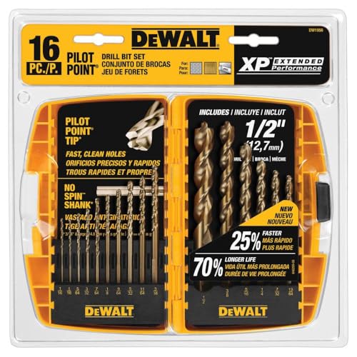 Dewalt DW1956 Pilot Point Twist Bohrer Sortiment, 16 von DEWALT