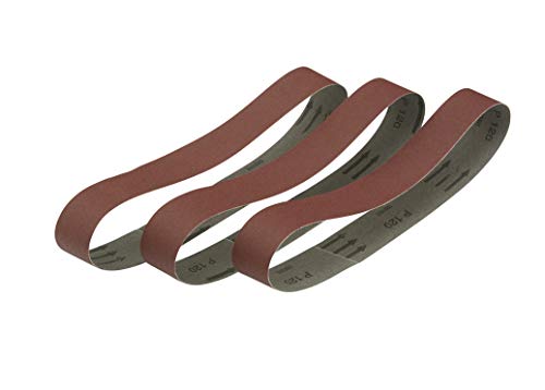 DeWalt Schleifbänder DT3343 (zum Einsatz auf stationären Schleif-/ Abziehgeräten, zum Schleifen von Metall, Holz, Lack und Keramik, 100er Körnung, 40x577 mm, hochfestes Gewebe der Klasse X), 3 Stück von DEWALT