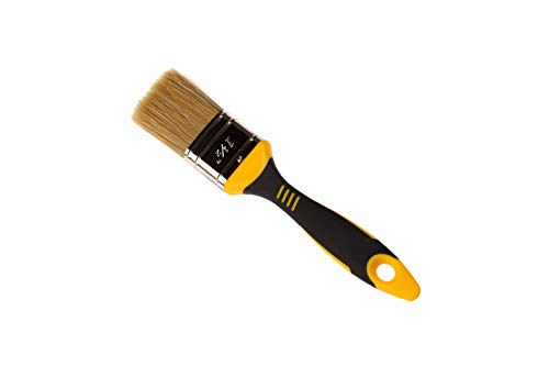 DEWEPRO® Flachpinsel 36mm - Flacher Malerpinsel/Universalpinsel - Pinsel mit Mischborsten und ergonomischem 2-K Griff von DEWEPRO