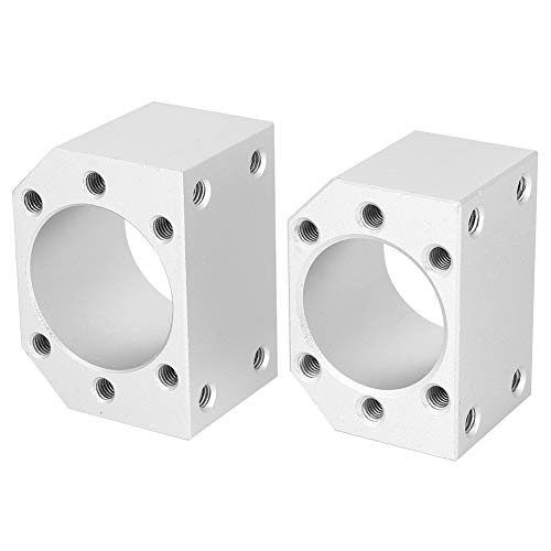 DEWIN Culnflun Ballsummutter Halterung 2pcs Schraubmutterhalter CNC-Kugel Teile 10-Fixing-Loch Aluminiumlegierung Lathe Accessoire Accurant von DEWIN