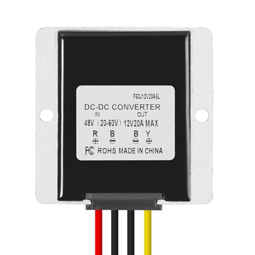DEWIN DC-Leistungswandler, Spannungswandler 36V 48V 60V bis 12V 20A DC-DC Wandler Abwärtswandler Buck-Stromversorgungsmodul Spannungsregler DEWIN DC-Leistungswandler, Spannungswandler 36V 48V 60V bis 12V 20A DC-DC Wandler Abwärtswandler Buck-Stromversorgungsmodul Spannungsregler von DEWIN