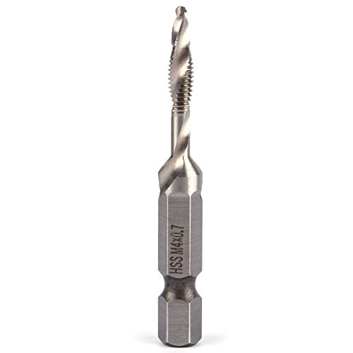 DEWIN Verbundgewindebohrer-Bohrer Mit Sechskantgriff, HSS-Sechskantschaft-Bohrer-Gewindebohrer-Bit-Set, M4-Kegelbohrer Mit 1/4 Sechskantschaft Für Industriemaschinen DEWIN Verbundgewindebohrer-Bohrer Mit Sechskantgriff, HSS-Sechskantschaft-Bohrer-Gewindebohrer-Bit-Set, M4-Kegelbohrer Mit 1/4 Sechskantschaft Für Industriemaschinen von DEWIN