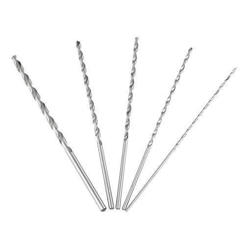 Dewin Spiralbohrer Set,Extra Long Twist Bohrer Bits 5pcs 160 mm extra langer Drehbohrer Bit Stahl gerade Shank-Werkzeugsets Härte Spiralholzbohrer Set zum Bohrwerkzeug Holzmetall 2-5 mm Dewin Spiralbohrer Set,Extra Long Twist Bohrer Bits 5pcs 160 mm extra langer Drehbohrer Bit Stahl gerade Shank-Werkzeugsets Härte Spiralholzbohrer Set zum Bohrwerkzeug Holzmetall 2-5 mm von DEWIN
