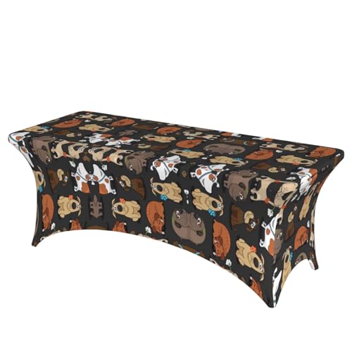 DEXNEL Dog Corgi Tischdecke, rechteckig, waschbar, Polyester, für Bankett, Event, Catering, 1 Stück DEXNEL Dog Corgi Tischdecke, rechteckig, waschbar, Polyester, für Bankett, Event, Catering, 1 Stück von DEXNEL
