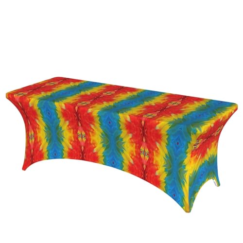 DEXNEL Fantastische Papageienfeder-Tischdecke, rechteckig, waschbar, Polyester-Tischdecke für Bankett, Event, Catering, 1 Stück DEXNEL Fantastische Papageienfeder-Tischdecke, rechteckig, waschbar, Polyester-Tischdecke für Bankett, Event, Catering, 1 Stück von DEXNEL