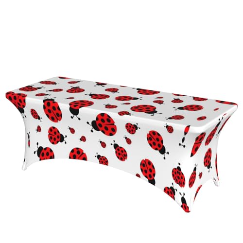 DEXNEL Ladybug Tischdecke, rechteckig, waschbar, Polyester, Tischdecke für Bankett, Event, Catering, 1 Stück DEXNEL Ladybug Tischdecke, rechteckig, waschbar, Polyester, Tischdecke für Bankett, Event, Catering, 1 Stück von DEXNEL