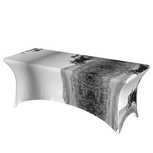 DEXNEL Rechteckige Tischdecke, Motiv: Traktor Landwirtschaft, ruhig, waschbar, Polyester-Tischdecke für Bankett, Event, Catering, 1 Stück DEXNEL Rechteckige Tischdecke, Motiv: Traktor Landwirtschaft, ruhig, waschbar, Polyester-Tischdecke für Bankett, Event, Catering, 1 Stück von DEXNEL