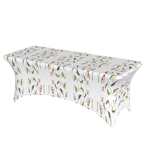 DEXNEL Tischdecke, rechteckig, waschbar, Polyester, für Bankett, Event, Catering, verschiedene Arten von Eidechsen, 1 Stück DEXNEL Tischdecke, rechteckig, waschbar, Polyester, für Bankett, Event, Catering, verschiedene Arten von Eidechsen, 1 Stück von DEXNEL
