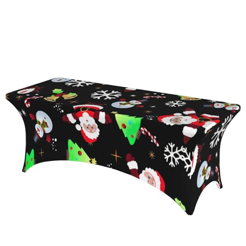 DEXNEL Tischdecke mit Aufschrift "Merry Christmas", rechteckig, waschbar, Polyester, für Bankett, Event, Catering, 1 Stück DEXNEL Tischdecke mit Aufschrift "Merry Christmas", rechteckig, waschbar, Polyester, für Bankett, Event, Catering, 1 Stück von DEXNEL