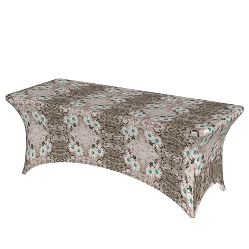 DEXNEL Tischdecke mit Gänseblümchen, rechteckig, waschbar, Polyester, für Bankett, Event, Catering, 1 Stück DEXNEL Tischdecke mit Gänseblümchen, rechteckig, waschbar, Polyester, für Bankett, Event, Catering, 1 Stück von DEXNEL