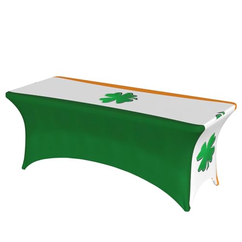DEXNEL Tischdecke mit irischer Flagge, rechteckig, waschbar, Polyester-Tischdecke für Bankett, Event, Catering, 1 Stück DEXNEL Tischdecke mit irischer Flagge, rechteckig, waschbar, Polyester-Tischdecke für Bankett, Event, Catering, 1 Stück von DEXNEL