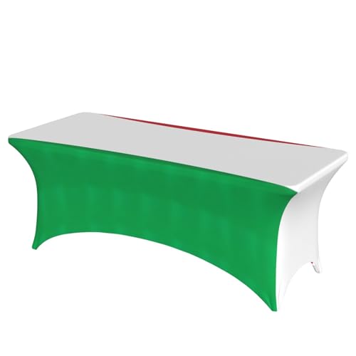 DEXNEL Tischdecke mit italienischer Flagge, rechteckig, waschbar, Polyester-Tischdecke für Bankett, Event, Catering, 1 Stück DEXNEL Tischdecke mit italienischer Flagge, rechteckig, waschbar, Polyester-Tischdecke für Bankett, Event, Catering, 1 Stück von DEXNEL