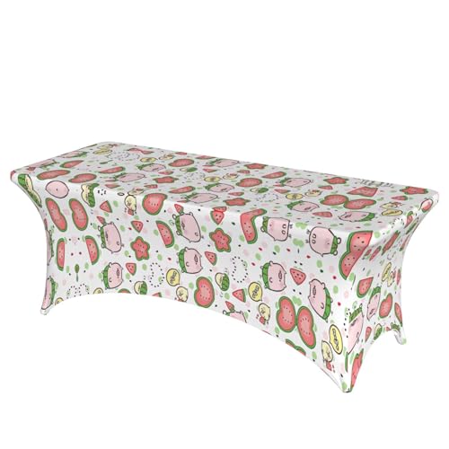 DEXNEL Tischdecke mit niedlichem Schweinemuster, rechteckig, waschbar, Polyester-Tischdecke für Bankett, Event, Catering, 1 Stück DEXNEL Tischdecke mit niedlichem Schweinemuster, rechteckig, waschbar, Polyester-Tischdecke für Bankett, Event, Catering, 1 Stück von DEXNEL