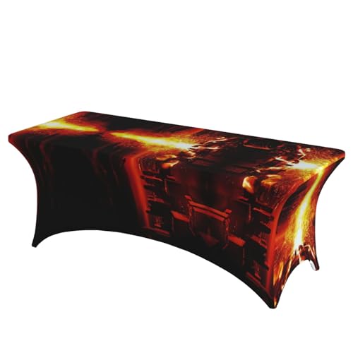 DEXNEL Volcano Tischdecke, rechteckig, waschbar, Polyester, Tischdecke für Bankett, Event, Catering, 1 Stück DEXNEL Volcano Tischdecke, rechteckig, waschbar, Polyester, Tischdecke für Bankett, Event, Catering, 1 Stück von DEXNEL