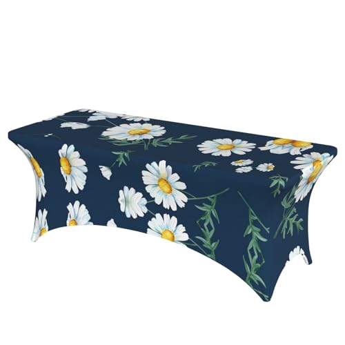 Daisy' Tischdecke, rechteckig, waschbar, Polyester, für Bankett, Event, Catering, 1 Stück Daisy' Tischdecke, rechteckig, waschbar, Polyester, für Bankett, Event, Catering, 1 Stück von DEXNEL