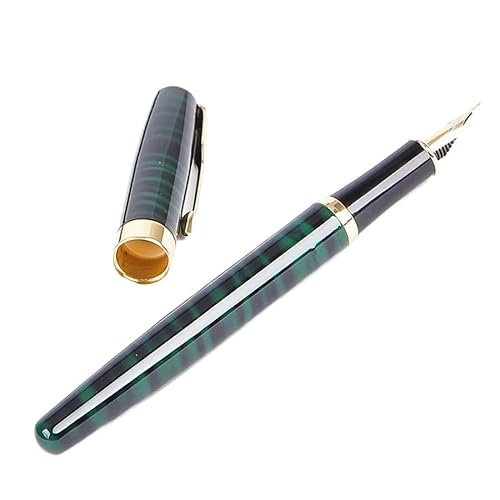 DFAMIN Füllfederhalter aus Metall, F-Feder, Schreibwaren, elegante Stifte zum Schreiben von Geschenken (grün) von DFAMIN