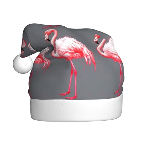 DFEPFKGOKL Hohler Flamingo – klassische Weihnachtsmütze für Erwachsene – weicher Plüsch, Weihnachtsmannmützen, Weihnachtsfeiertags-Dekoration DFEPFKGOKL Hohler Flamingo – klassische Weihnachtsmütze für Erwachsene – weicher Plüsch, Weihnachtsmannmützen, Weihnachtsfeiertags-Dekoration von DFEPFKGOKL