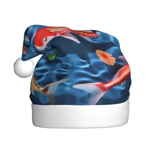DFEPFKGOKL Japanischer roter Karpfen – klassische Weihnachtsmütze für Erwachsene – weicher Plüsch, Weihnachtsmannmützen, Weihnachtsfeiertags-Dekoration DFEPFKGOKL Japanischer roter Karpfen – klassische Weihnachtsmütze für Erwachsene – weicher Plüsch, Weihnachtsmannmützen, Weihnachtsfeiertags-Dekoration von DFEPFKGOKL