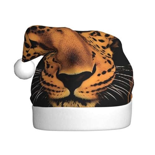 DFEPFKGOKL Leopardenmuster – Klassische Weihnachtsmütze für Erwachsene – weicher Plüsch, Weihnachtsmannmütze, Weihnachtsfeiertags-Dekoration DFEPFKGOKL Leopardenmuster – Klassische Weihnachtsmütze für Erwachsene – weicher Plüsch, Weihnachtsmannmütze, Weihnachtsfeiertags-Dekoration von DFEPFKGOKL