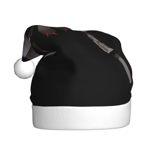 DFEPFKGOKL Schwarze Spinne – Klassische Weihnachtsmütze für Erwachsene – weicher Plüsch, Weihnachtsmannmütze, Weihnachtsfeiertags-Dekoration DFEPFKGOKL Schwarze Spinne – Klassische Weihnachtsmütze für Erwachsene – weicher Plüsch, Weihnachtsmannmütze, Weihnachtsfeiertags-Dekoration von DFEPFKGOKL
